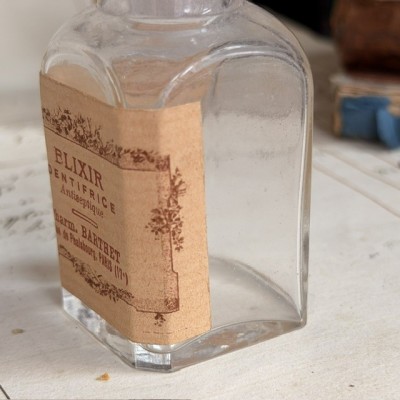 Elixir dentifrice - Flacon ancien de pharmacie-Apothicaire