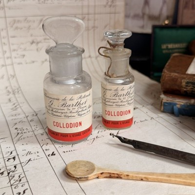 Collodion - Flacon ancien de pharmacie-Apothicaire