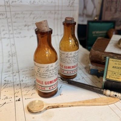 Huile goménolée - Antique pharmacy bottle - Apothecary