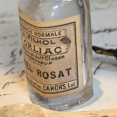 Miel rosat - Antique pharmacy bottle - Apothecary