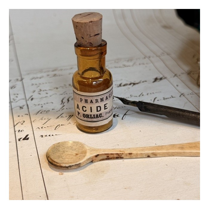 Acide borique - Flacon ancien de pharmacie-Apothicaire