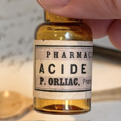 Acide borique - Flacon ancien de pharmacie-Apothicaire