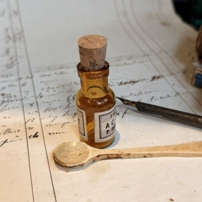 Acide borique - Flacon ancien de pharmacie-Apothicaire