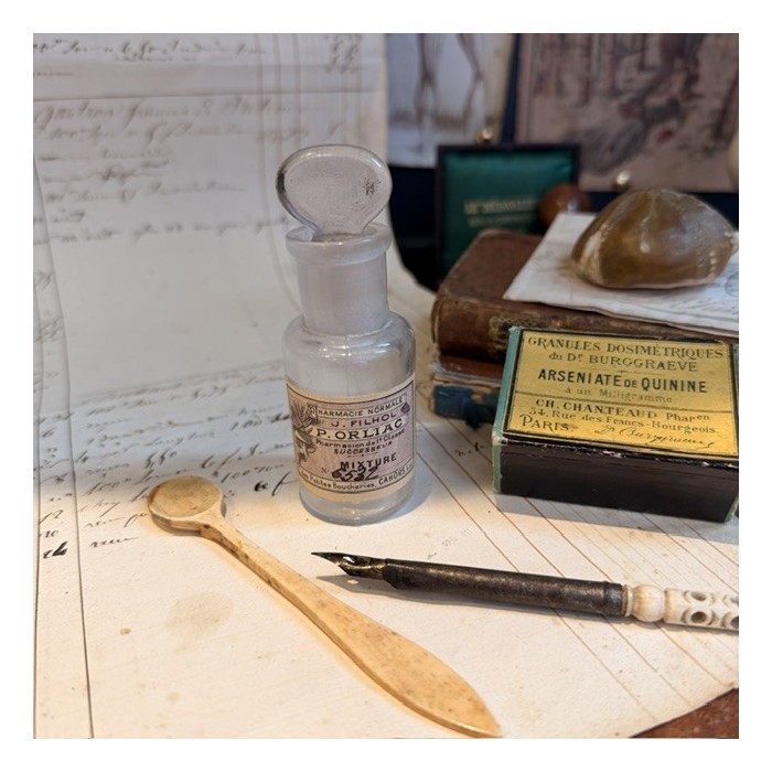 Mixture - Flacon ancien de pharmacie-Apothicaire