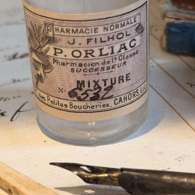 Mixture - Flacon ancien de pharmacie-Apothicaire