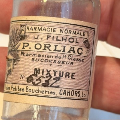 Mixture - Flacon ancien de pharmacie-Apothicaire
