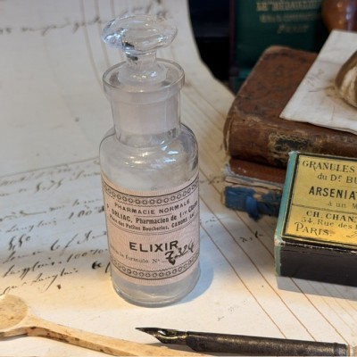 Elixir - Antique pharmacy bottle - Apothecary