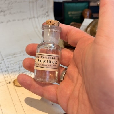 Acide borique - Flacon ancien de pharmacie-Apothicaire
