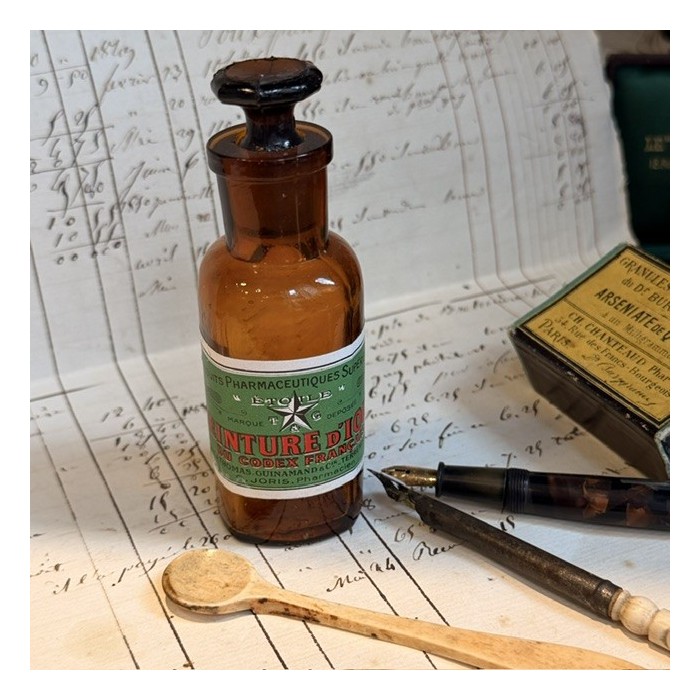 - Flacon ancien de pharmacie-Apothicaire