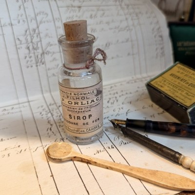 Sirop d'Iodure de Fer - Flacon ancien de pharmacie-Apothicaire