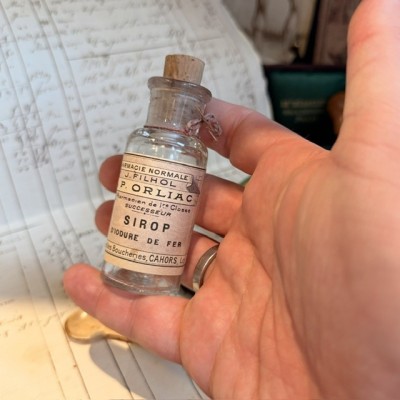 Sirop d'Iodure de Fer - Flacon ancien de pharmacie-Apothicaire