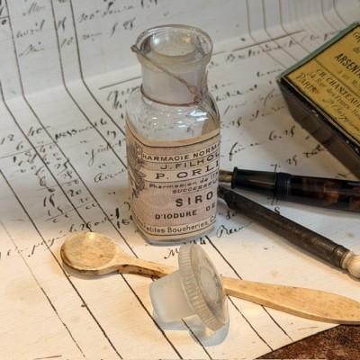 Sirop d'Iodure de Fer - Flacon ancien de pharmacie-Apothicaire