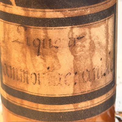 Liqueur Ammoniaque anisée - Flacon ancien de pharmacie-Apothicaire