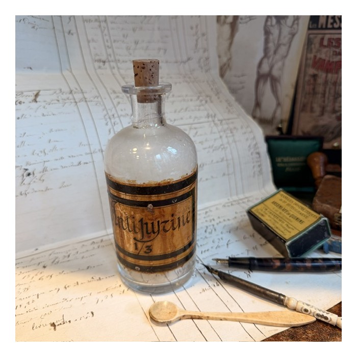 Antipyrine - Antique pharmacy bottle - Apothecary