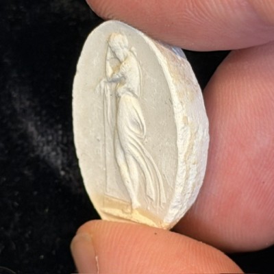 Antique intaglio and cameo print from the Grand Tour of the 19th century