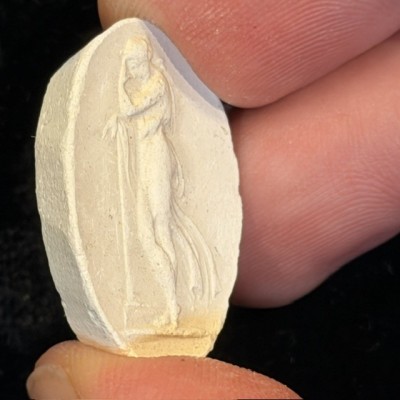 Antique intaglio and cameo print from the Grand Tour of the 19th century