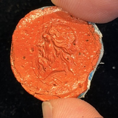 Antique intaglio and cameo print from the Grand Tour of the 19th century