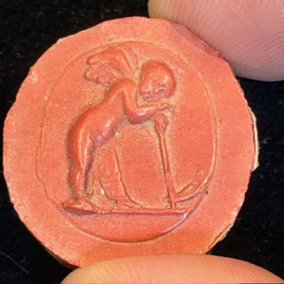 Antique intaglio and cameo print from the Grand Tour of the 19th century