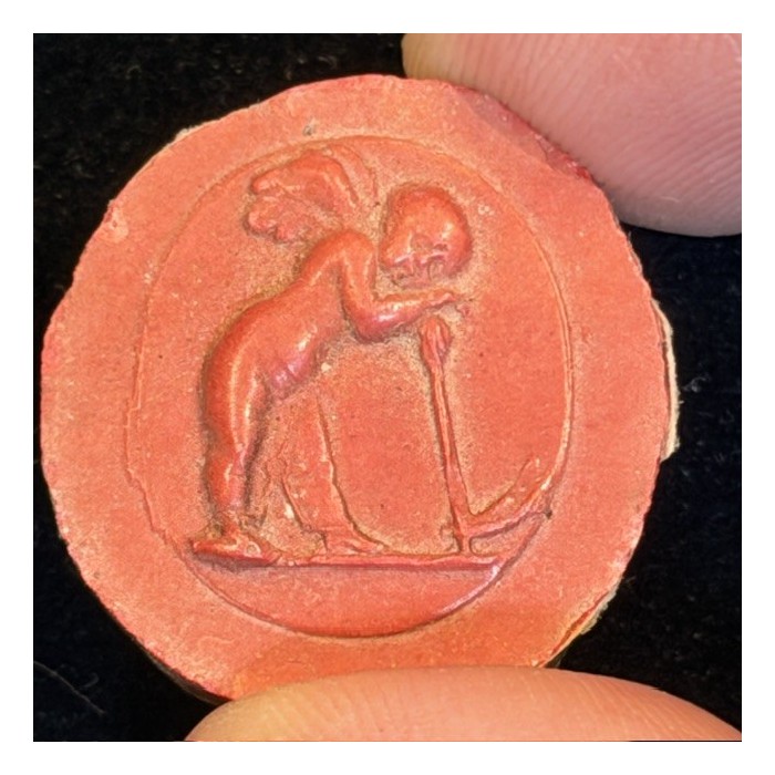 Antique intaglio and cameo print from the Grand Tour of the 19th century