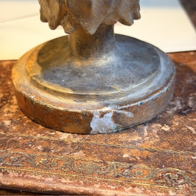 Stem - Baroque base in turned wood and gilded stucco - Tuscany - 19th century