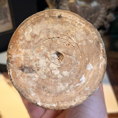 Fût - Socle baroque en bois tourné et stuc doré - Italie (Toscane), XIXème siècle