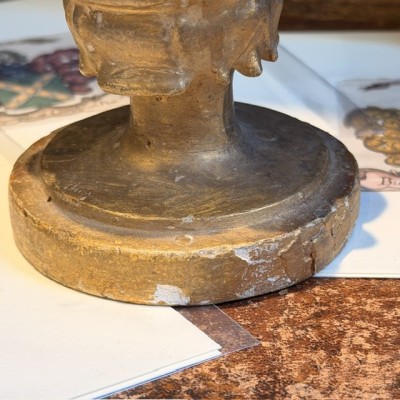 Fût - Socle baroque en bois tourné et stuc doré - Italie (Toscane), XIXème siècle
