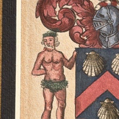 Triptyque de Gravures héraldiques (1722) en couleurs - A System of Heraldry - Par Alexander Nisbet