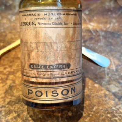 Arséniate de Soude - Poison - Flacon ancien de pharmacie