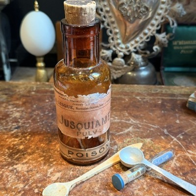Jusquiame - Poison - Flacon ancien de pharmacie