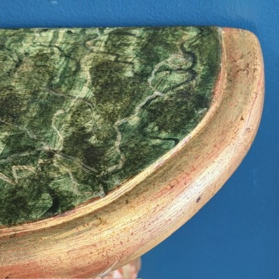 Console d'applique en cul-de-lampe - Bois stuqué et doré - Italie (Toscane) XIXe siècle