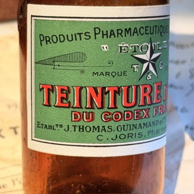 Iodine dye - Antique pharmacy bottle - Apothecary