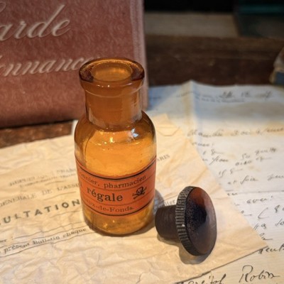Eau régale - Dangereux acide - Flacon de pharmacie ancien -Apothicaire