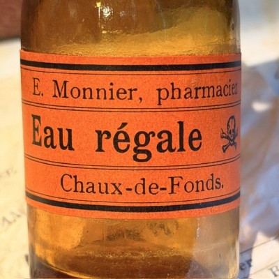 Eau Régale - Dangerous acid - Antique pharmacy bottle - Apothecary