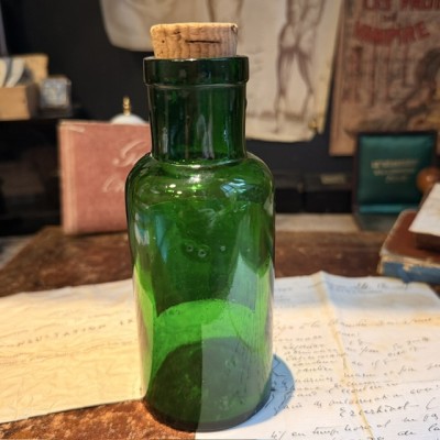 Eau Blanche - Préparation au plomb - Flacon ancien de pharmacie  -Apothicaire