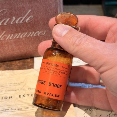Teinture d'Iode - Flacon ancien de pharmacie-Apothicaire