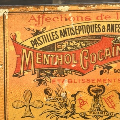 Boîte de pastilles à la cocaïne de 1900 - MBC- Menthol Cocaïno Boraté