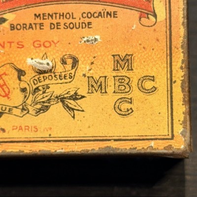 Box of cocaine lozenges from 1900 – MBC – Menthol Cocaïno Boraté