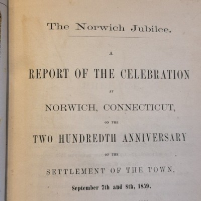 The Norwich Jubilee (1859) - First Edition Printed on Egyptian Mummy Paper