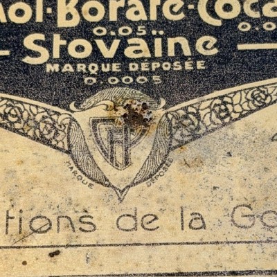 Metal box of breath mints with cocaine - 1920's