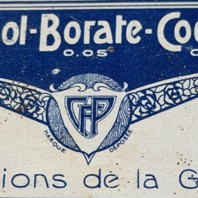 Metal box of breath mints with cocaine - 1920's