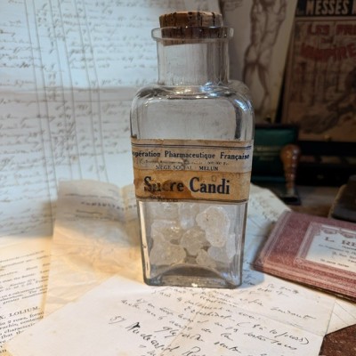 Rock Candy - Antique pharmacy bottle - Apothecary