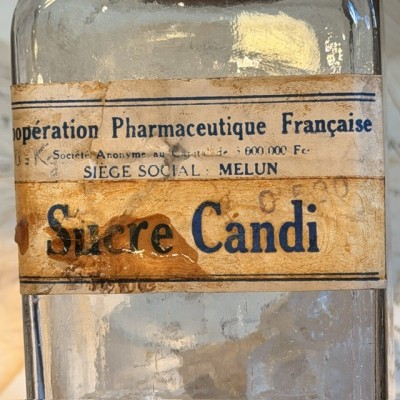 Rock Candy - Antique pharmacy bottle - Apothecary