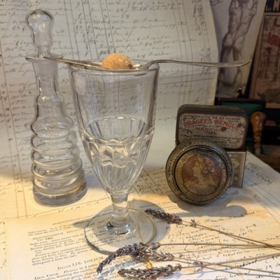 Antique twisted glass for Absinthe
