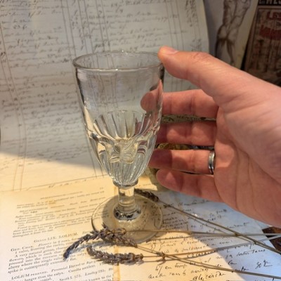 Antique twisted glass for Absinthe