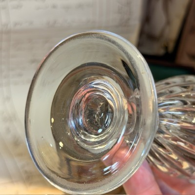 Antique twisted glass for Absinthe