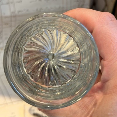 Antique twisted glass for Absinthe