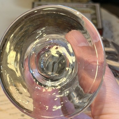 Antique twisted glass for Absinthe