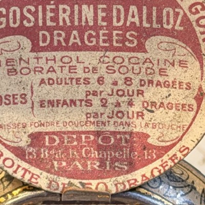 Box of Cocaine Dragees - Gosiérine DALLOZ - Art Nouveau - 1910/1920 - Alfons Mucha