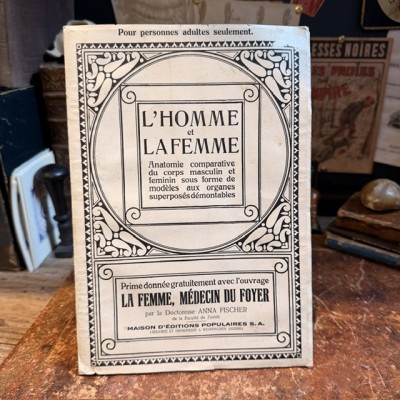 Atlas anatomique - L'homme et la femme - planches démontables - 1930