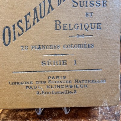 Pocket Atlas - Birds of France Switzerland and Belgium - 1908